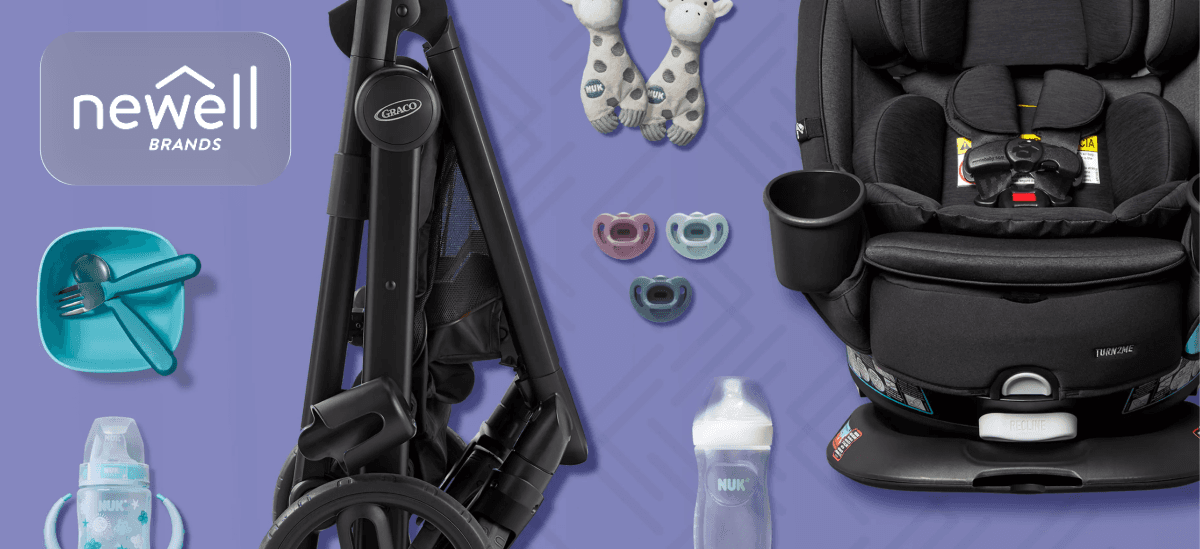 Baby strollers, bottles, toys, and more from Newell Brands